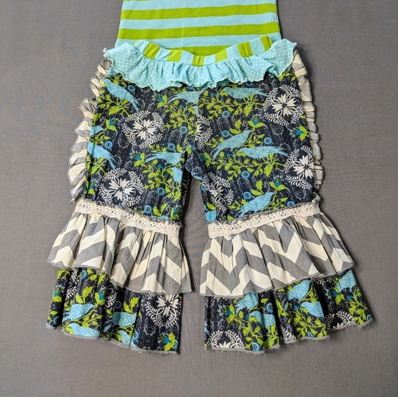 Mustard Pie Ruffle Capris - Picture 5 of 6